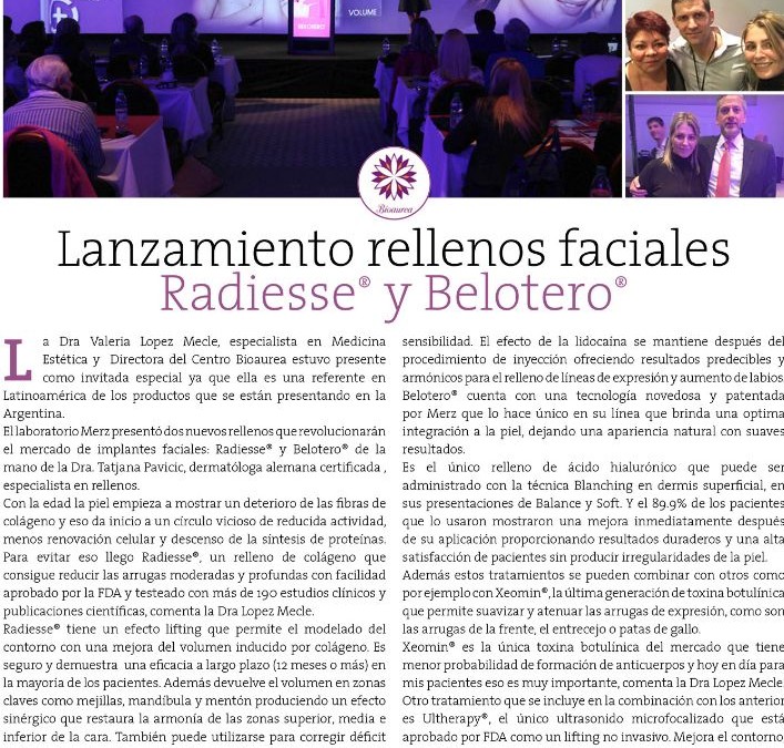 Lanzamiento Belotero en Revista Gente